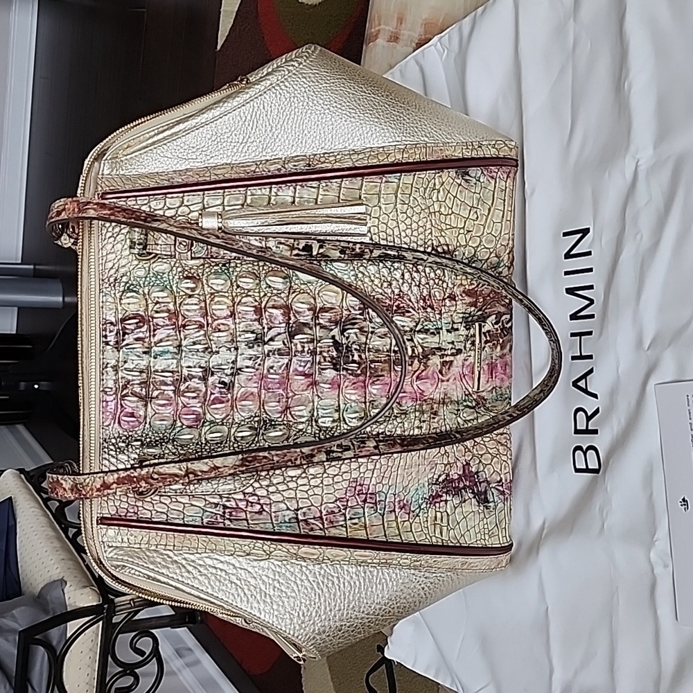 BRAHMIN Medium Camila - Amethyst Celestine Bag